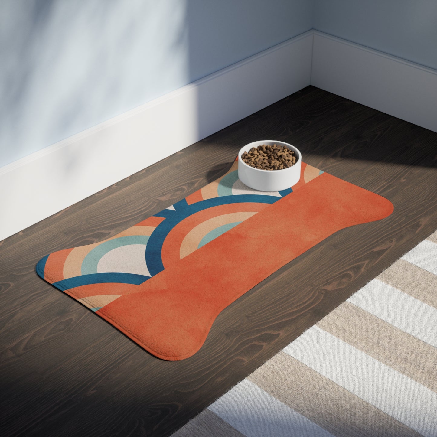 "Boho Rainbow" | Pet Feeding Mat