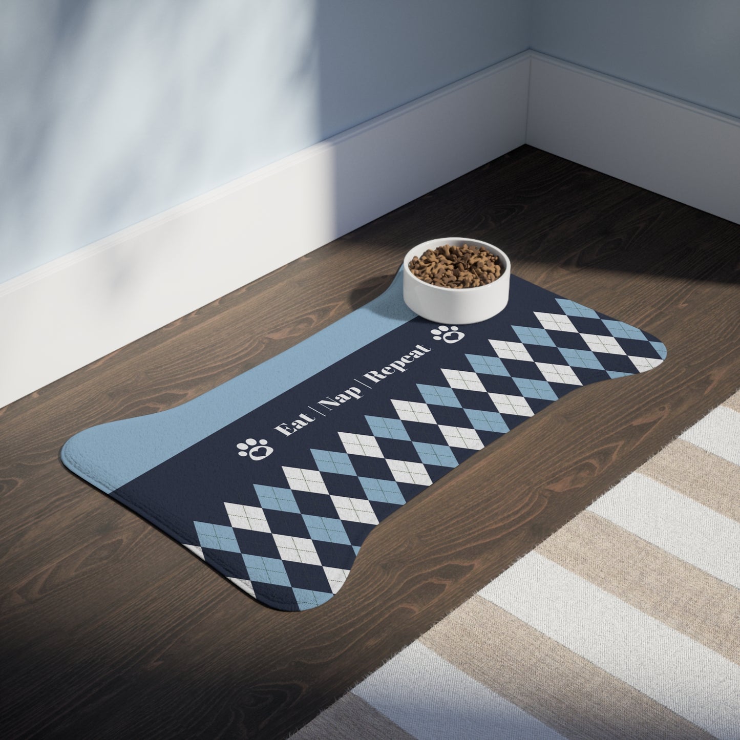 "Eat Nap Repeat" | Pet Feeding Mats