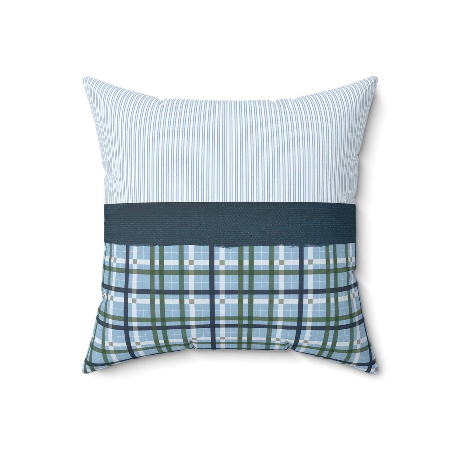 "Paws & Stripes Plaid Paradise" | Accent Pillows