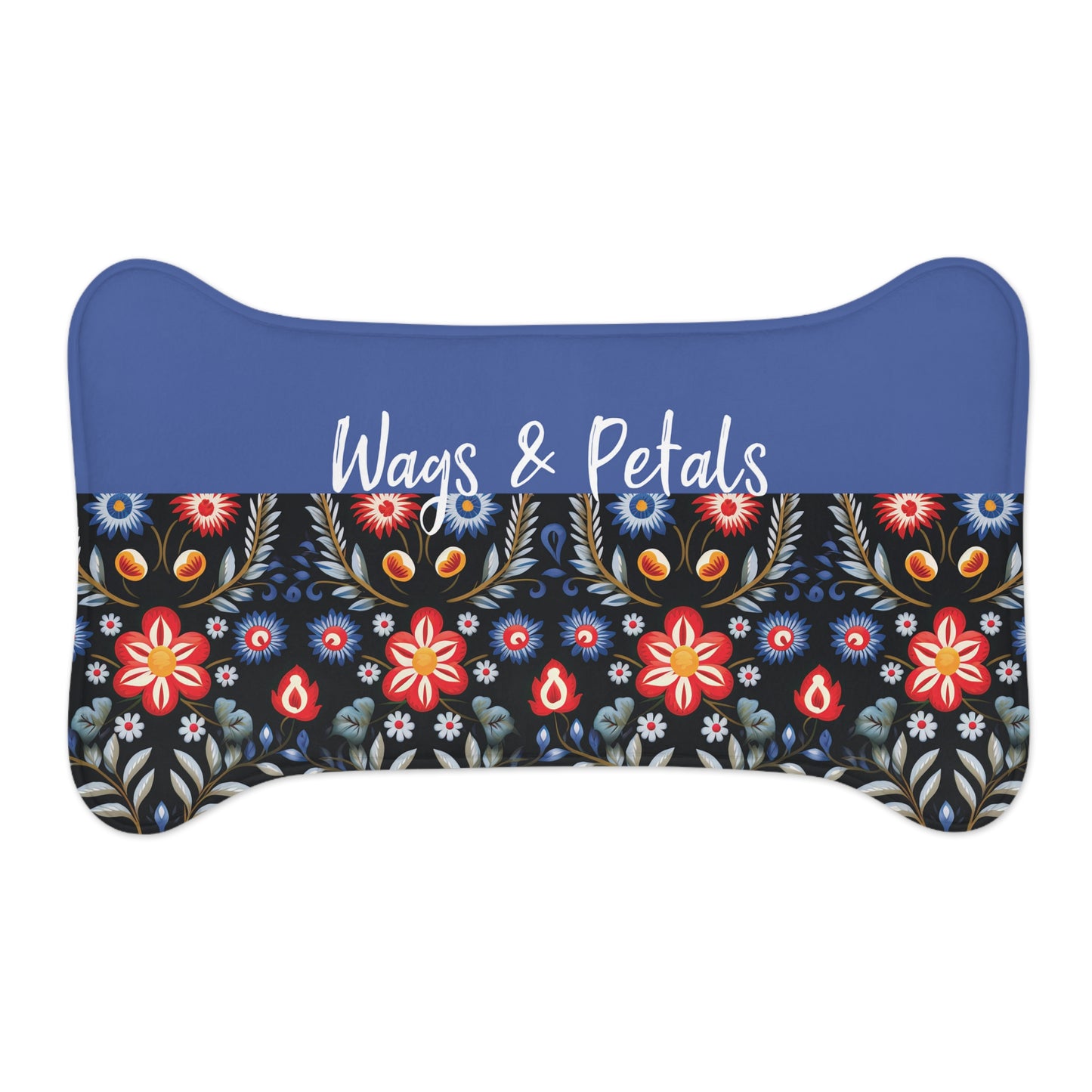 "Wags & Petals" | Pet Feeding Mat