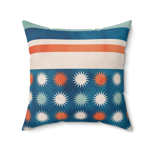 "Starburst Stripes Boho Haven" | Accent Pillows