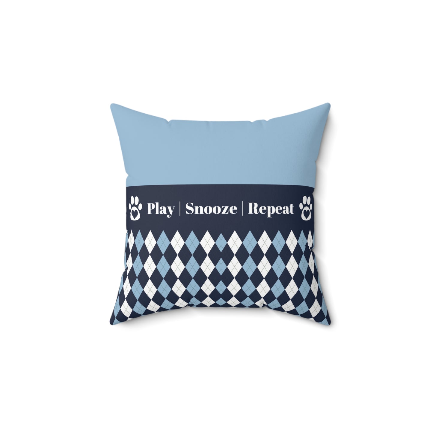 "Play|Snooze|Repeat" | Accent Pillows