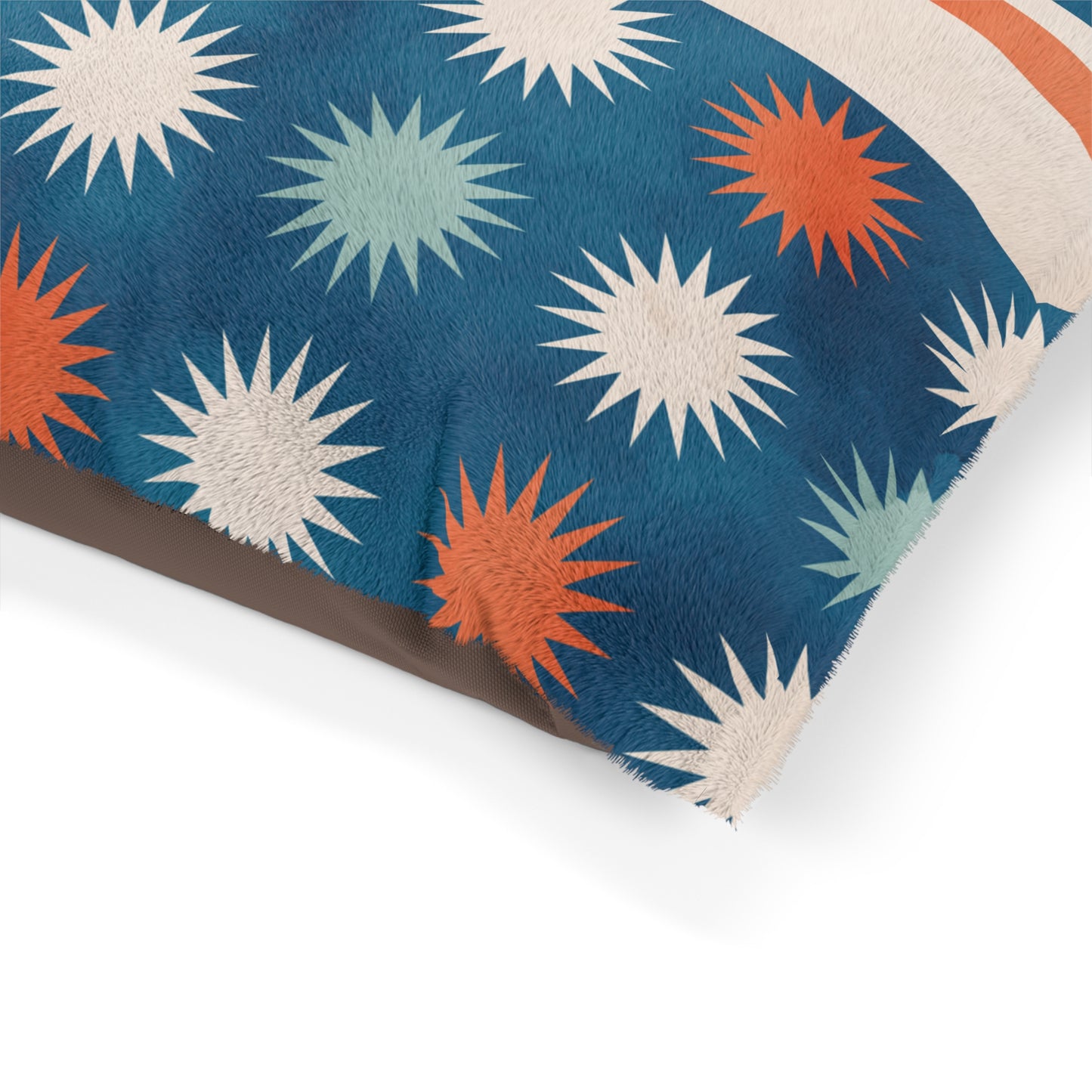 "Starburst Stripes Boho Haven" | Pet Bed