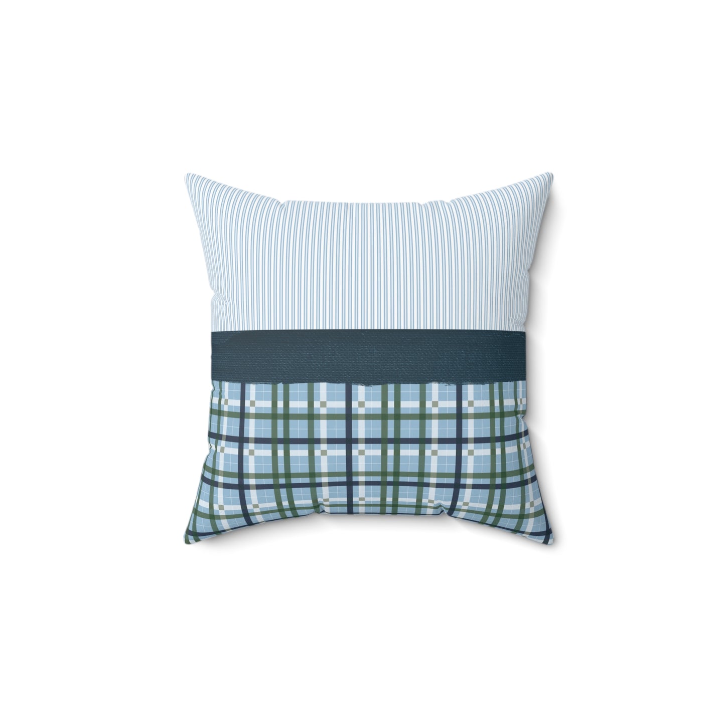 "Paws & Stripes Plaid Paradise" | Accent Pillows