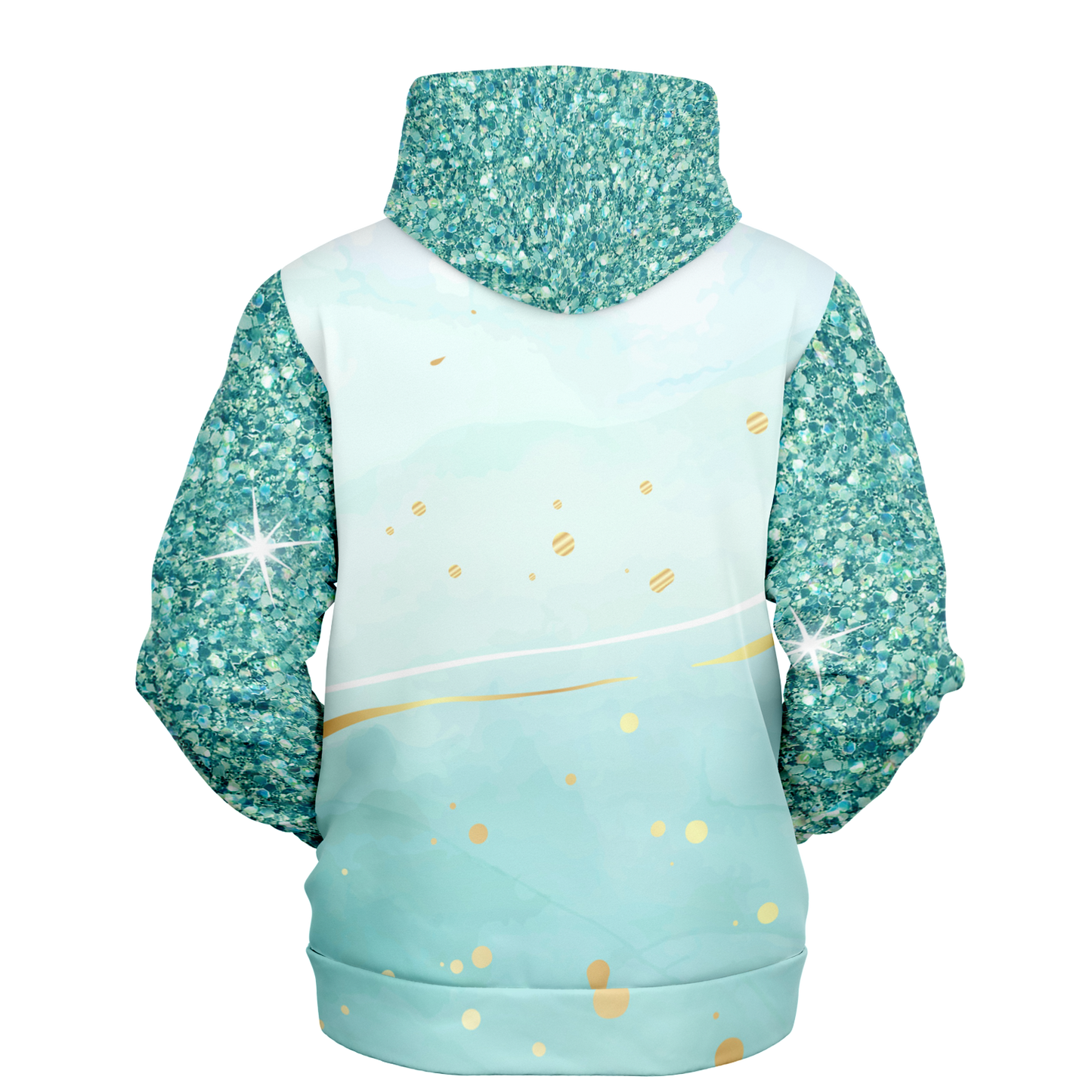 Fashion Unisex Hoodie | Faux Glitter - Matching Furbaby Hoodie