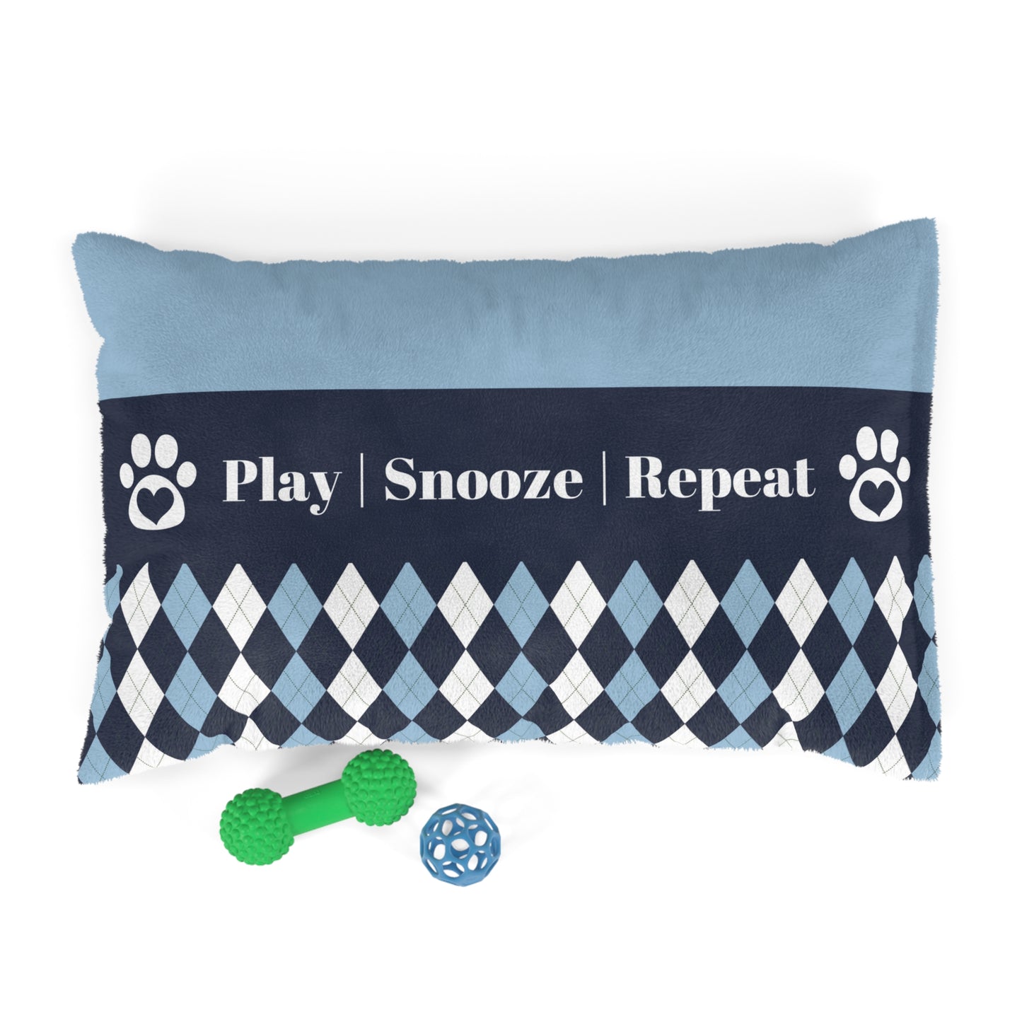 "Play | Snooze | Repeat" | Pet Bed