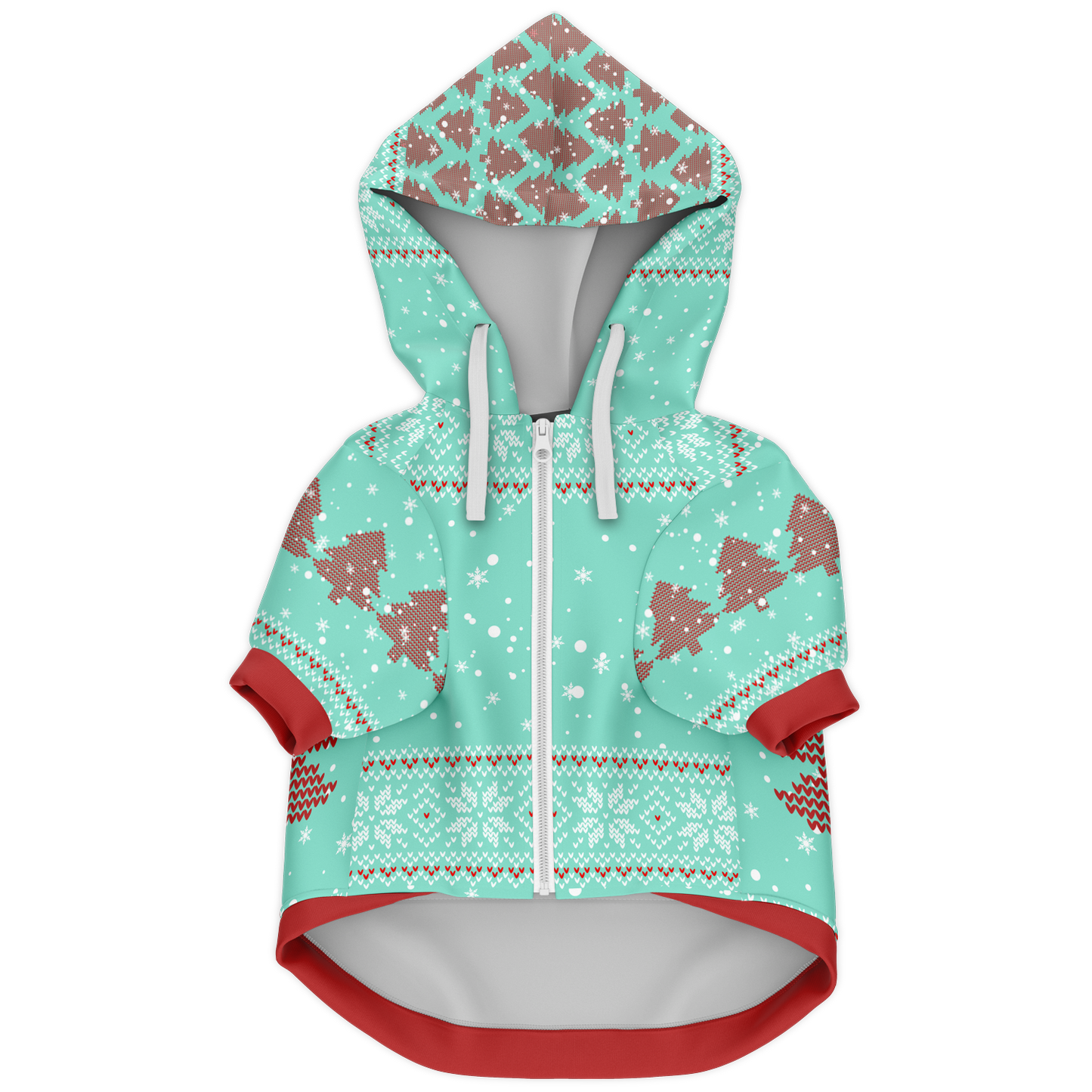 Fashion Dog Zip-Up Hoodie | Merry Woofmas | Matchy Matchy