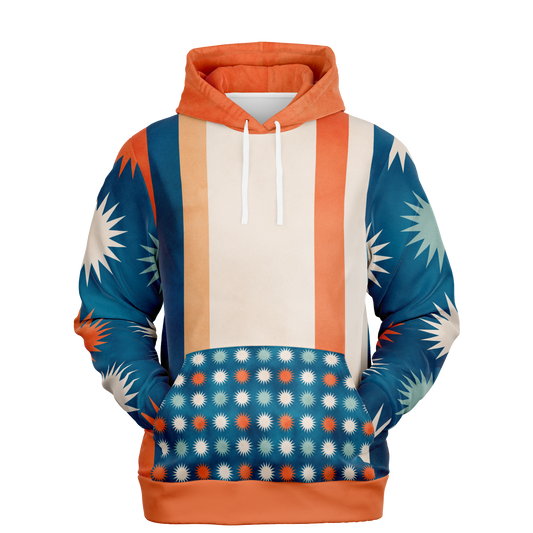 Fashion Unisex Hoodie | "Starburst & Sripes" | Matching Furbaby Hoodie