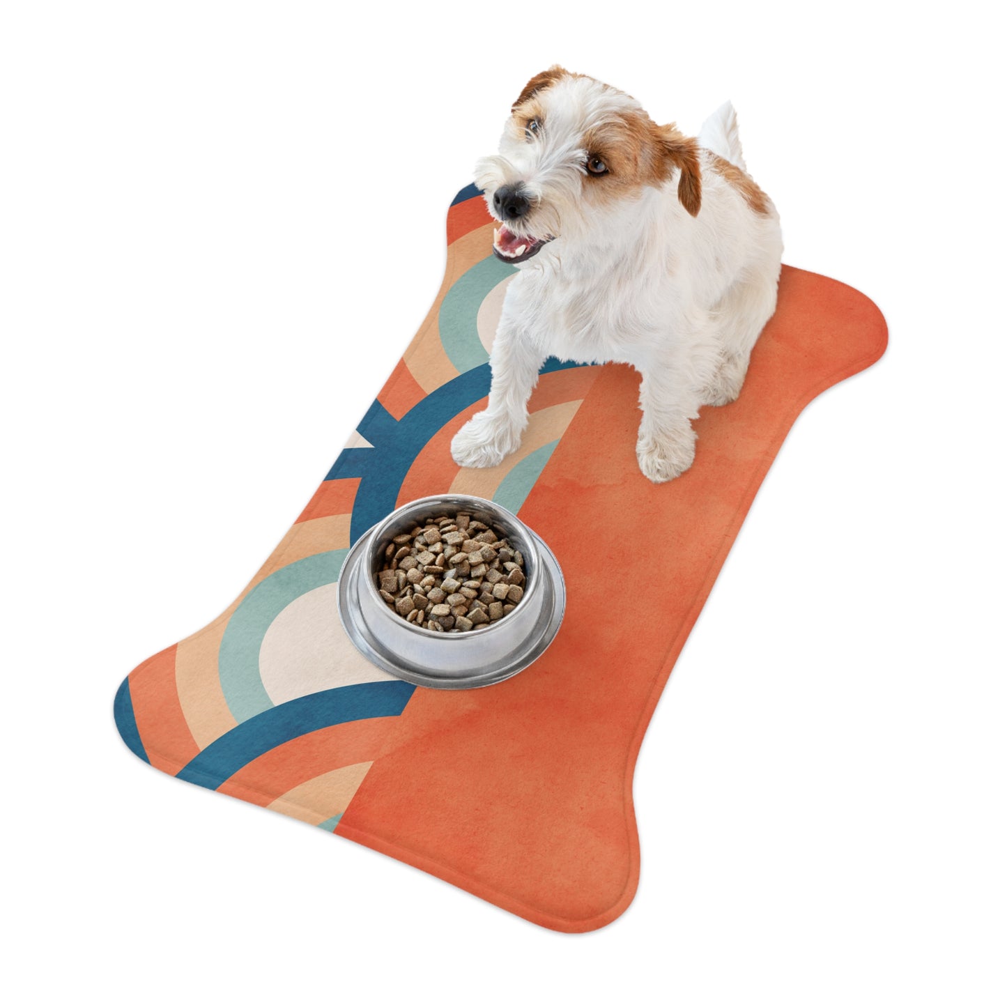 "Boho Rainbow" | Pet Feeding Mat