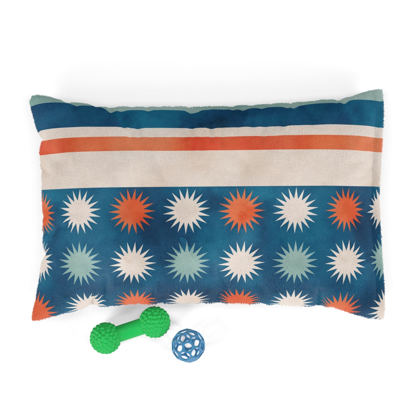 "Starburst Stripes Boho Haven" | Pet Bed