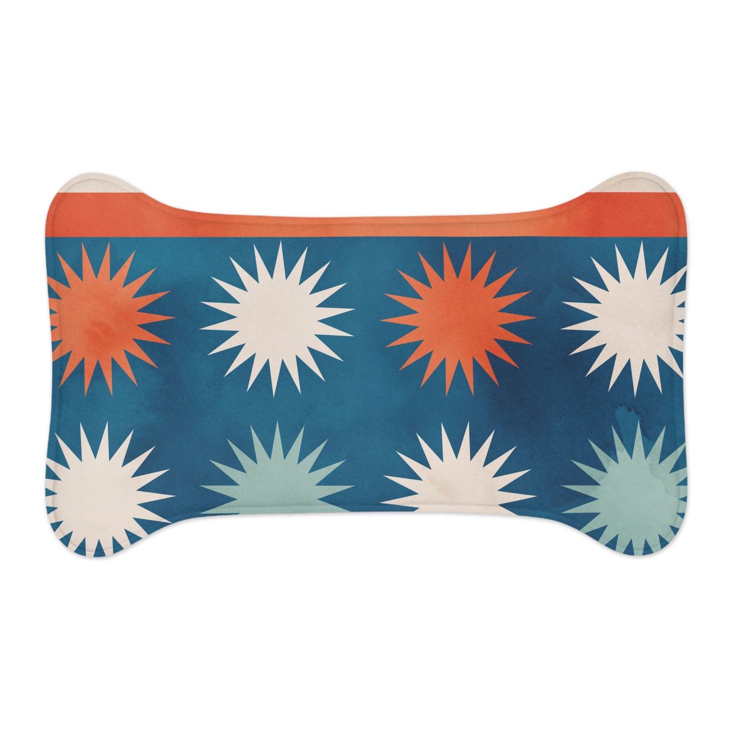 "Starburst Boho Haven" | Pet Feeding Mat