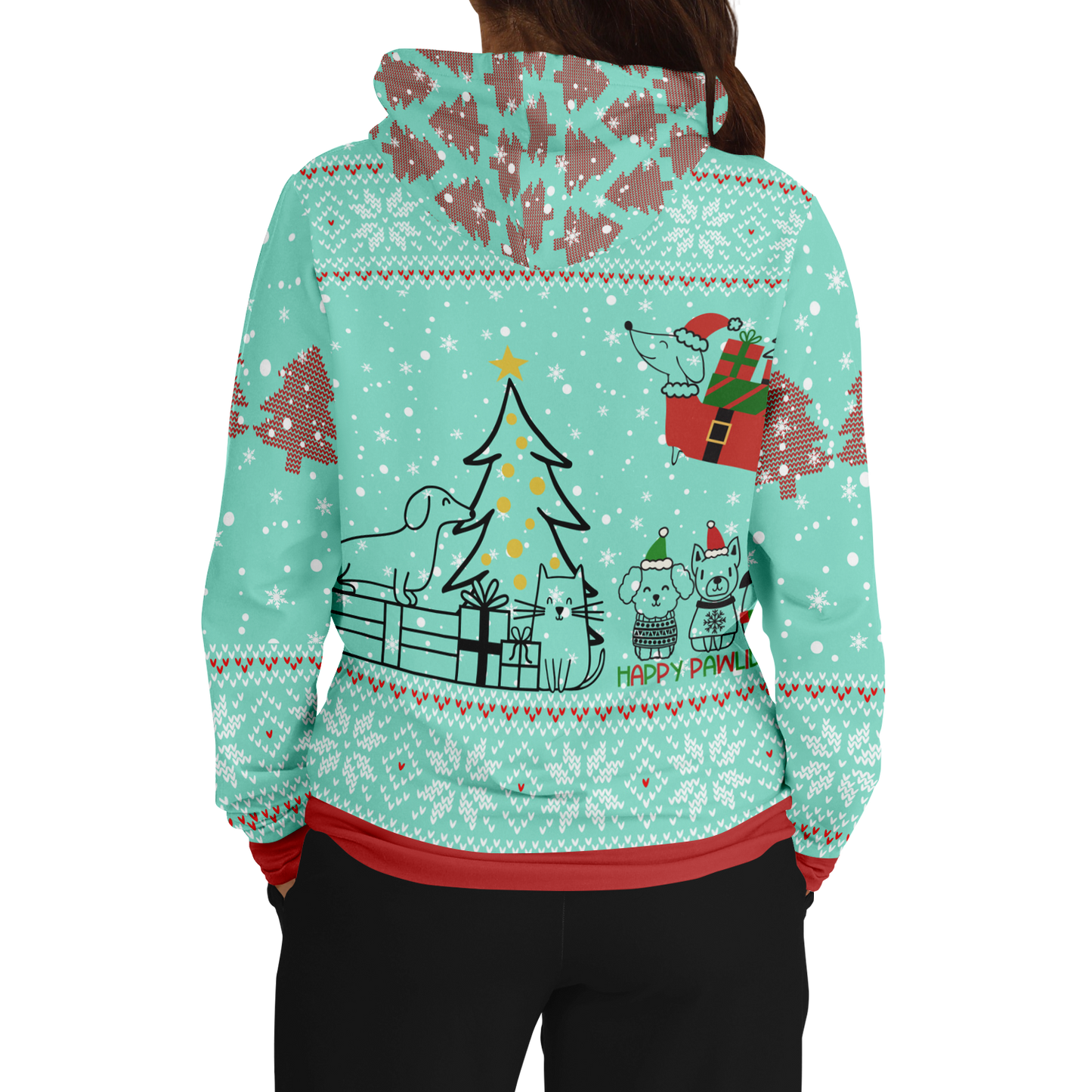 Fashion Unisex Hoodie| "Merry Woofmas" - personalize with Pic