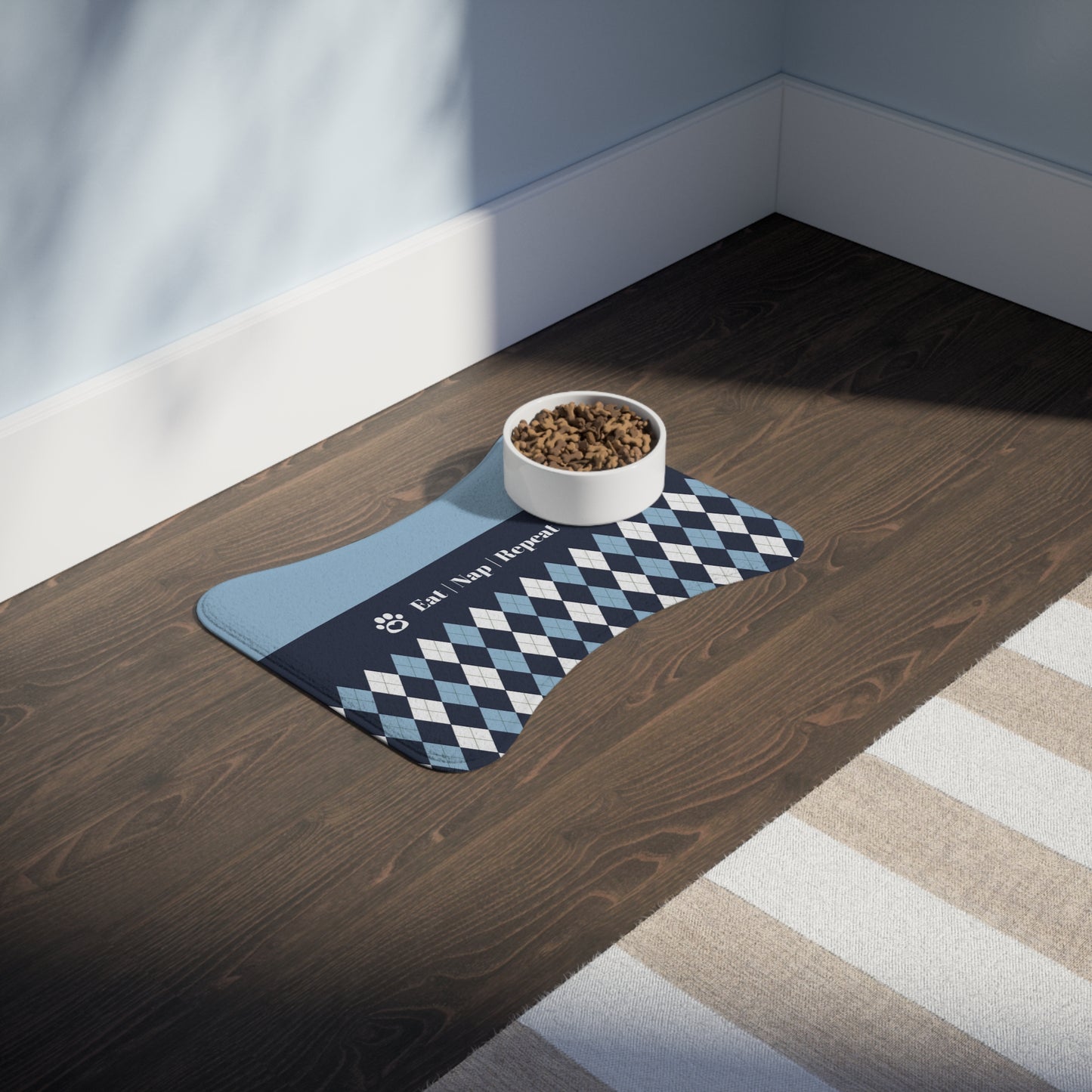 "Eat Nap Repeat" | Pet Feeding Mats