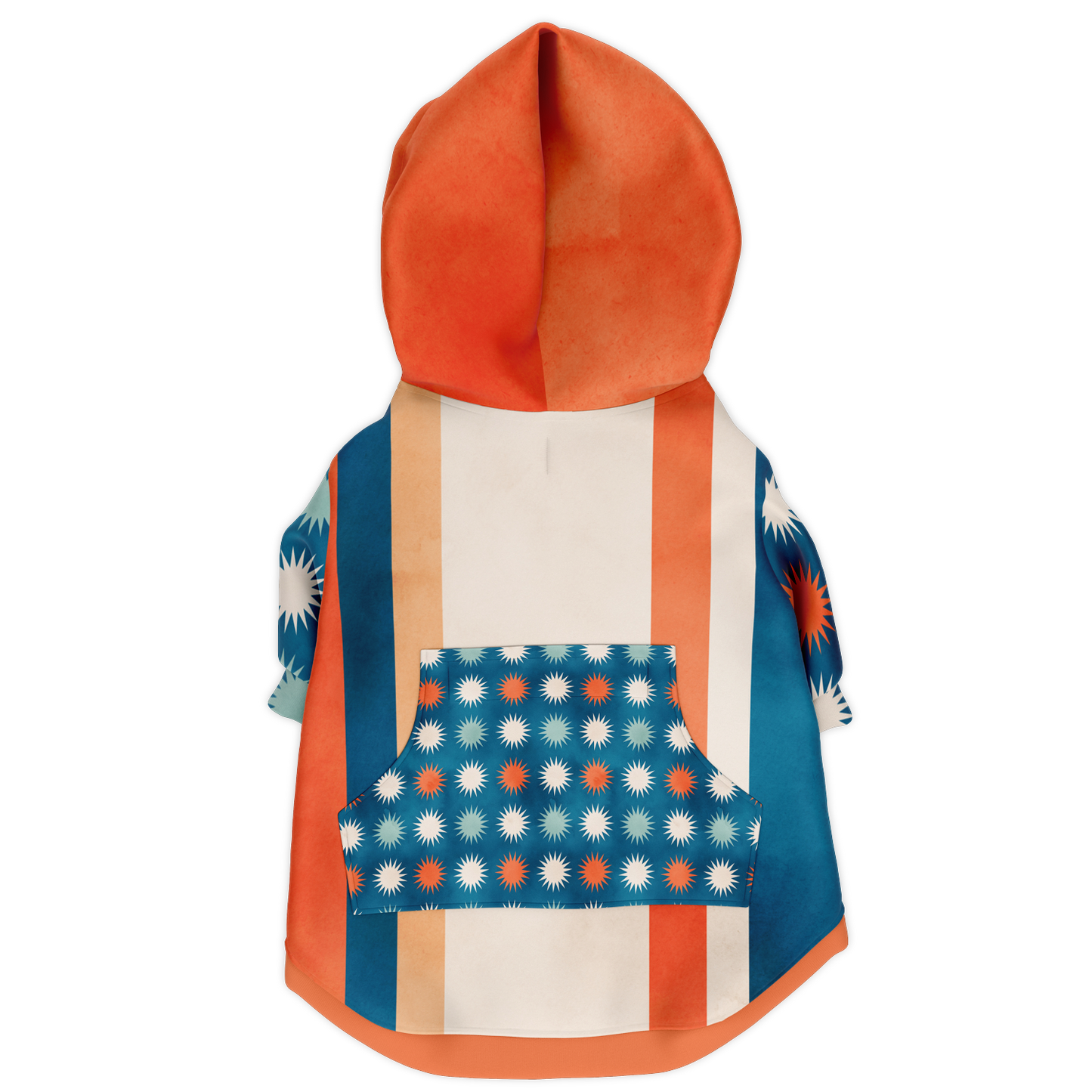 Fashion Dog Zip-Up Hoodie | Starburst & Stripes | Matchy Matcy