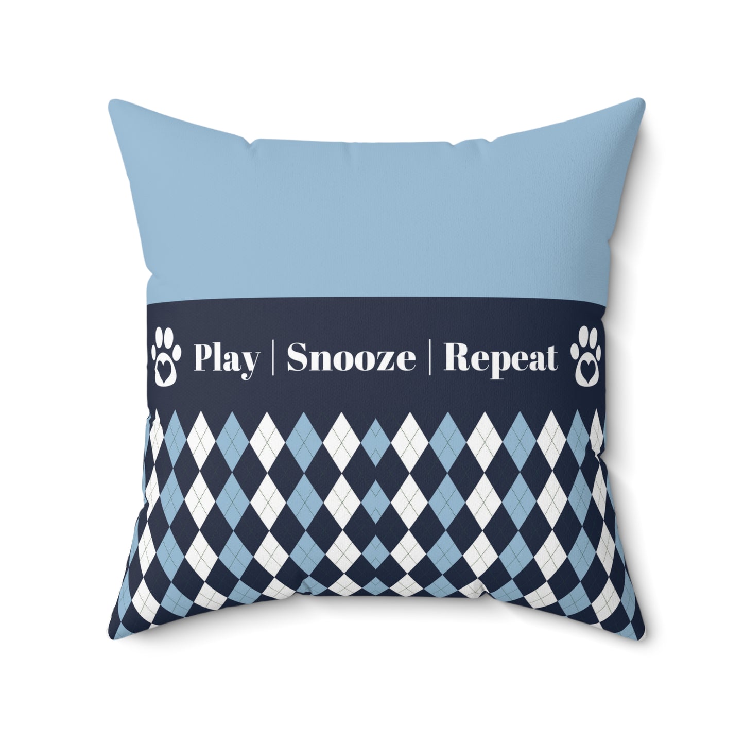 "Play|Snooze|Repeat" | Accent Pillows