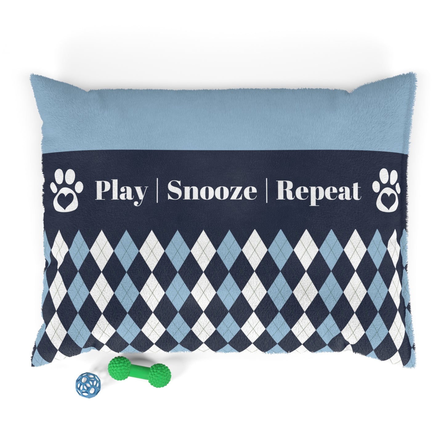 "Play | Snooze | Repeat" | Pet Bed