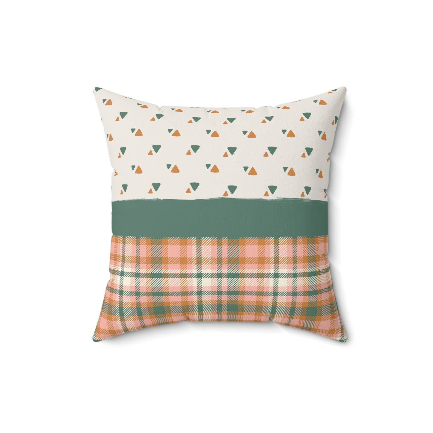 "Geometric Plaid Pup Retreat" | Accent Pillows