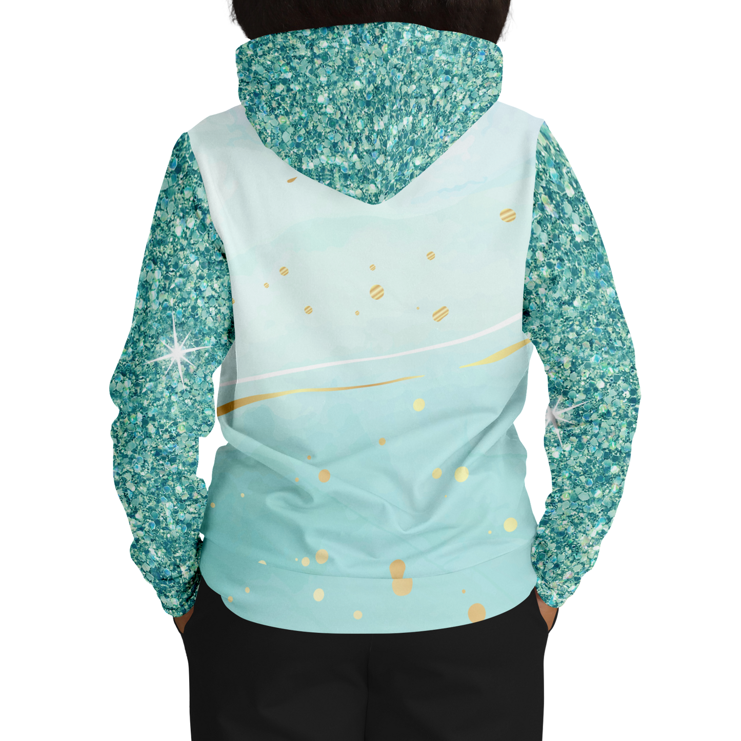 Fashion Unisex Hoodie | Faux Glitter - Matching Furbaby Hoodie