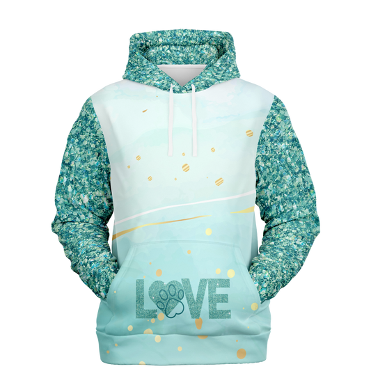 Fashion Unisex Hoodie | Faux Glitter - Matching Furbaby Hoodie